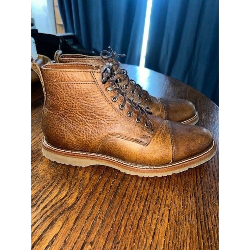Rancourt & Co. Wolf Boots Toast Rushmore Colorway Leather Vibram Mn’s 10D NWOT - Picture 6 of 11